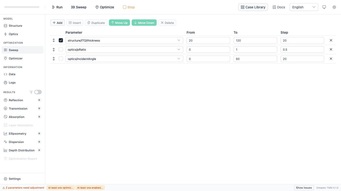 椭偏单参数厚度扫描