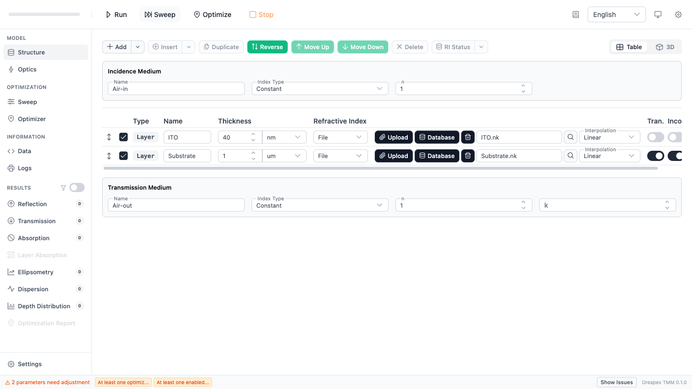 RTA example structure