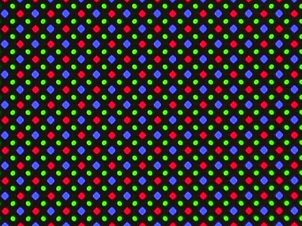 AMOLED 显示器中的红绿蓝发光子像素